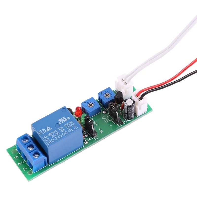 

Delay Timer,Adjustable Cycle Times Switch Module Delay On/Off Timer Delay Switch Module - DC24V 0-15 Mins