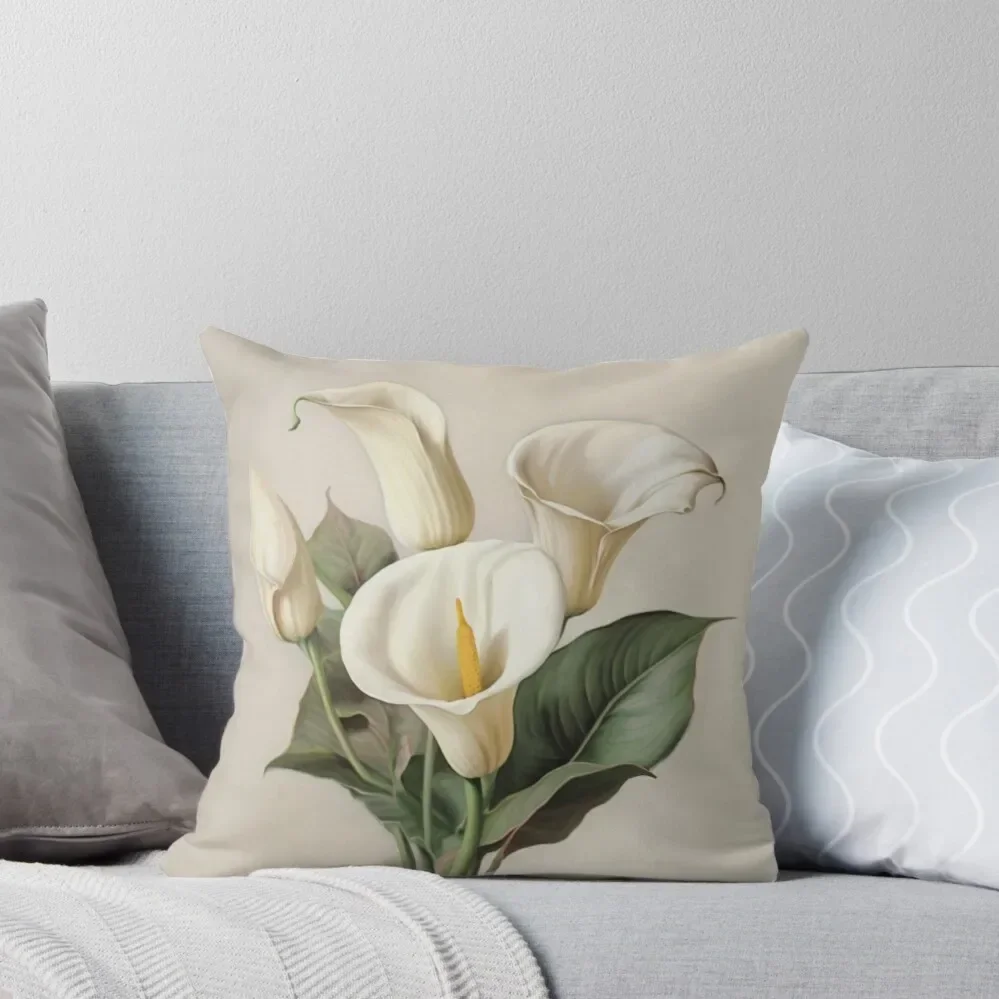 Calla Lilies Throw Pillow pillow pillowcase Sofas Covers pillow