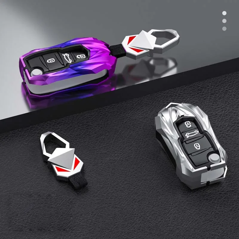 

Alloy Car Flip Key Case Cover Shell Fob For Citroen C1 C2 C3 C4 C5 XSARA PICA For Peugeot 306 407 807 For DS DS3 DS4 DS5 DS6 Bag