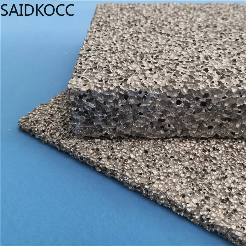 SAIDKOCC EMI Shielding Sound Insulation Material Closed-Cell Aluminum Foam Al Metallic Foam Accept Customization