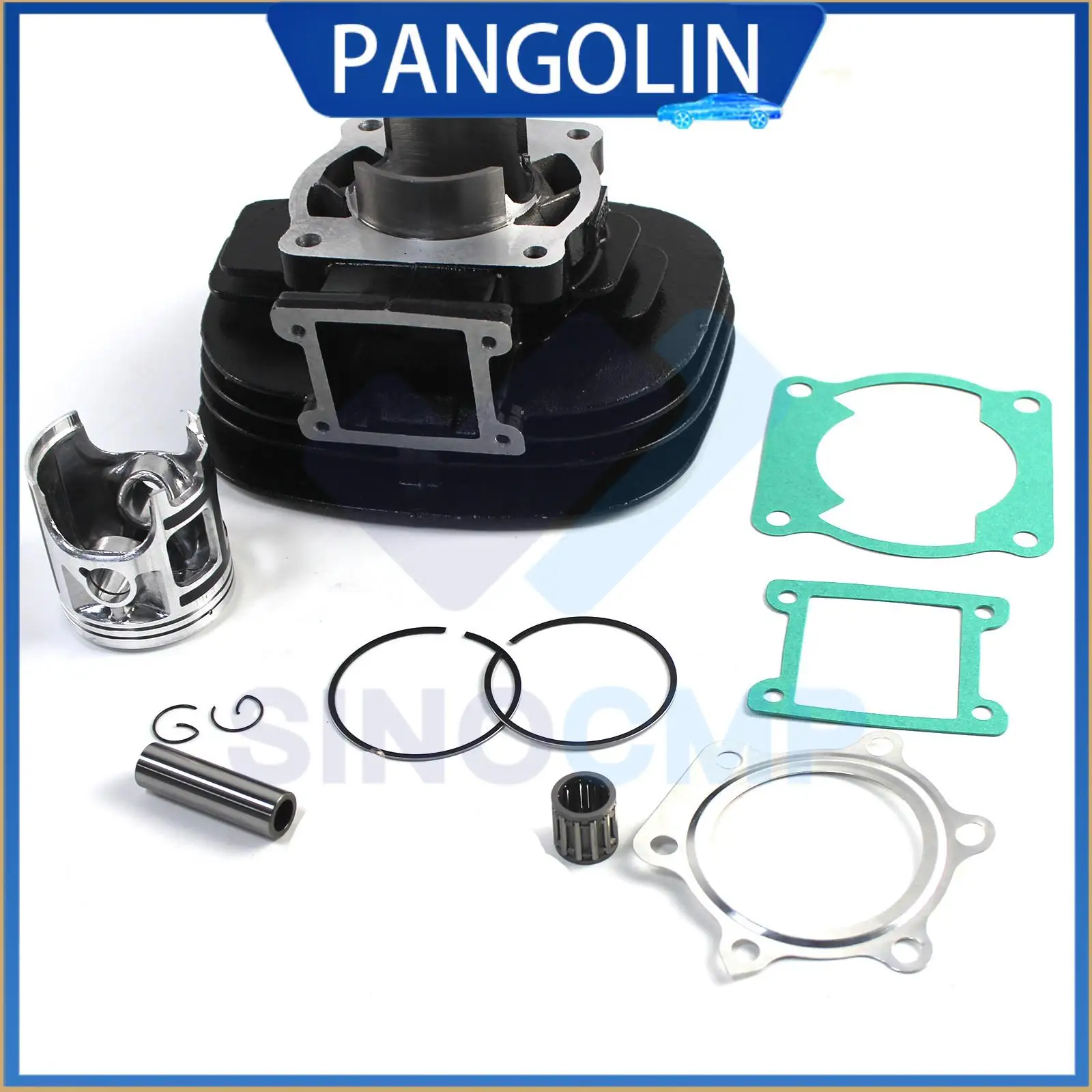 

PANGOLIN Cylinder Sleeve with Spark Plug & Needle Roller for Yamaha Blaster 200 YFS200 88-06 Cylinder Piston Gasket Top End Kit