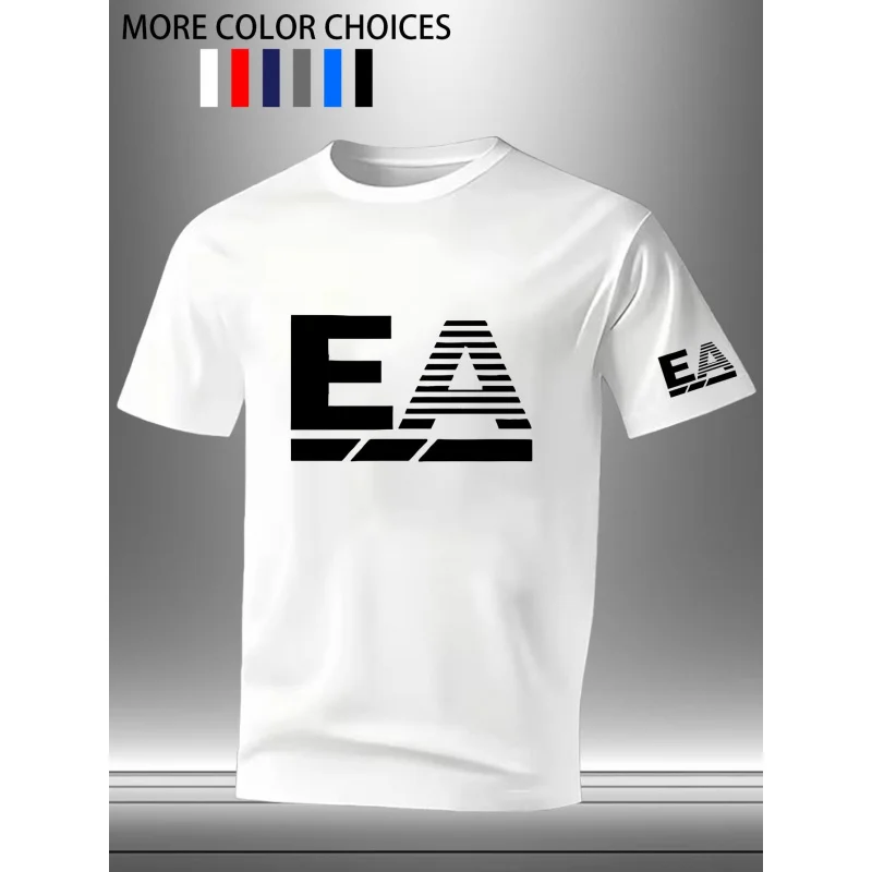 2026New Year's Men's Short-Sleeve Hardcore Men's Round Neck Short Sleeve Suitable for everyday casual or minimalist styleoutfits