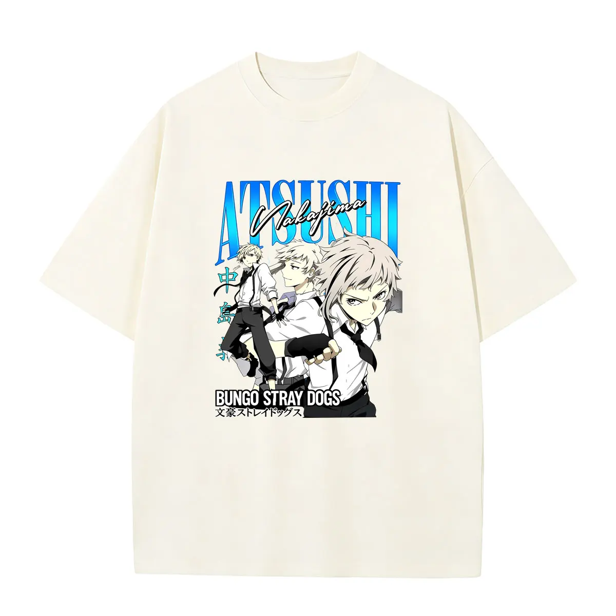 Anime Bungo Stray Dogs T-shirt Manga Nakajima Atsushi Graphic T Shirts Summer Men Women Fashion High Quality Soft Cotton Tshirt