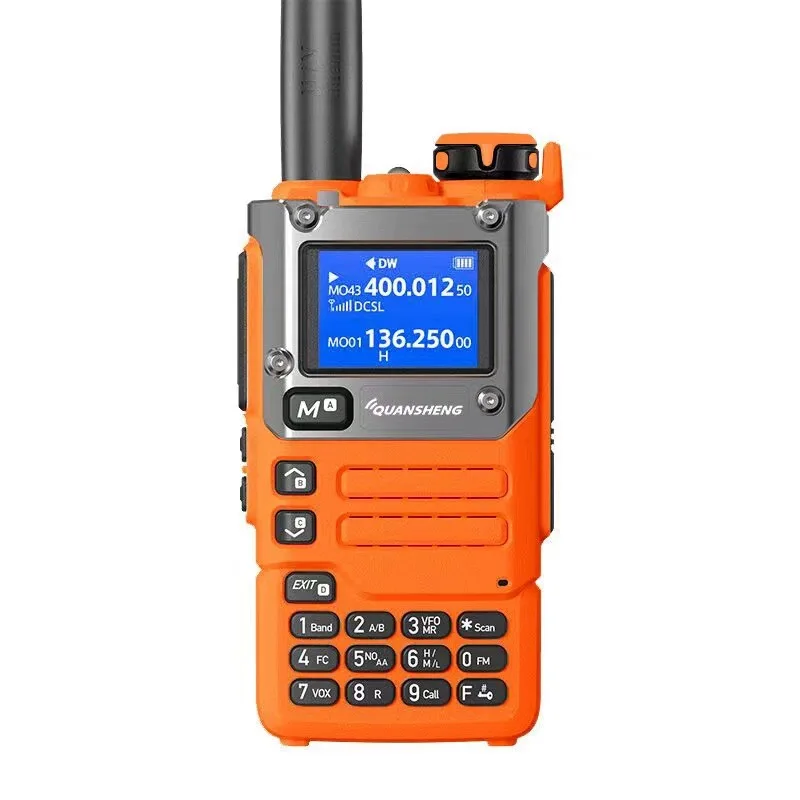 

Quansheng-UV-K5(8) UV-K58 UV-K6 UVK58 Orange Two Way Radio 50-600MHz AM FM Type C Charge Multi-band Upgrade UV-K5