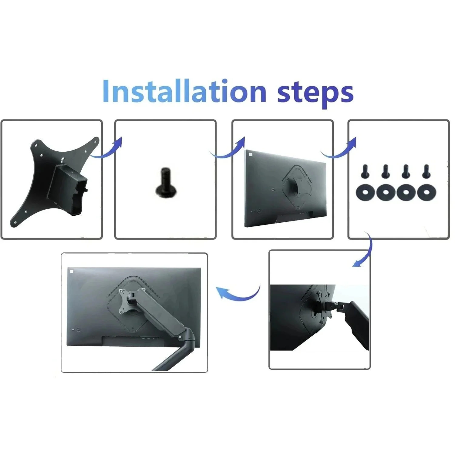 

New VESA Adapter for HP Omen 27 G2 27qs G2 27q G2 27k 27s Monitor by Mount Bracket for VESA 75x75 &100x100 Monitors