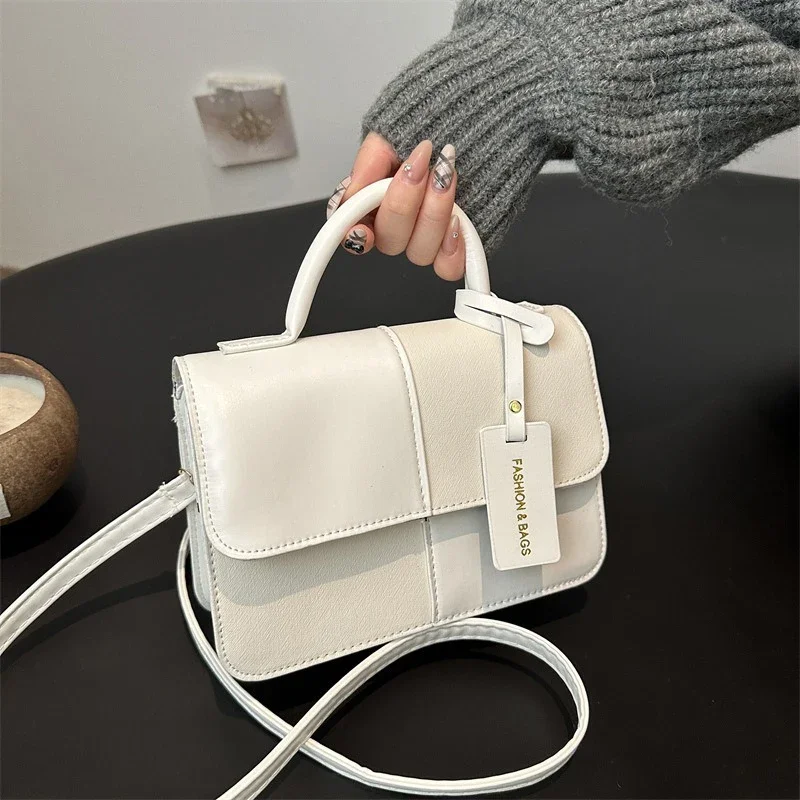 Tragbare kleine Taschen im Nischendesign, 2025, neues Modell, Mode, Pendeln, kleine quadratische Tasche, hochwertige Textur-Einzel-Umhängetasche