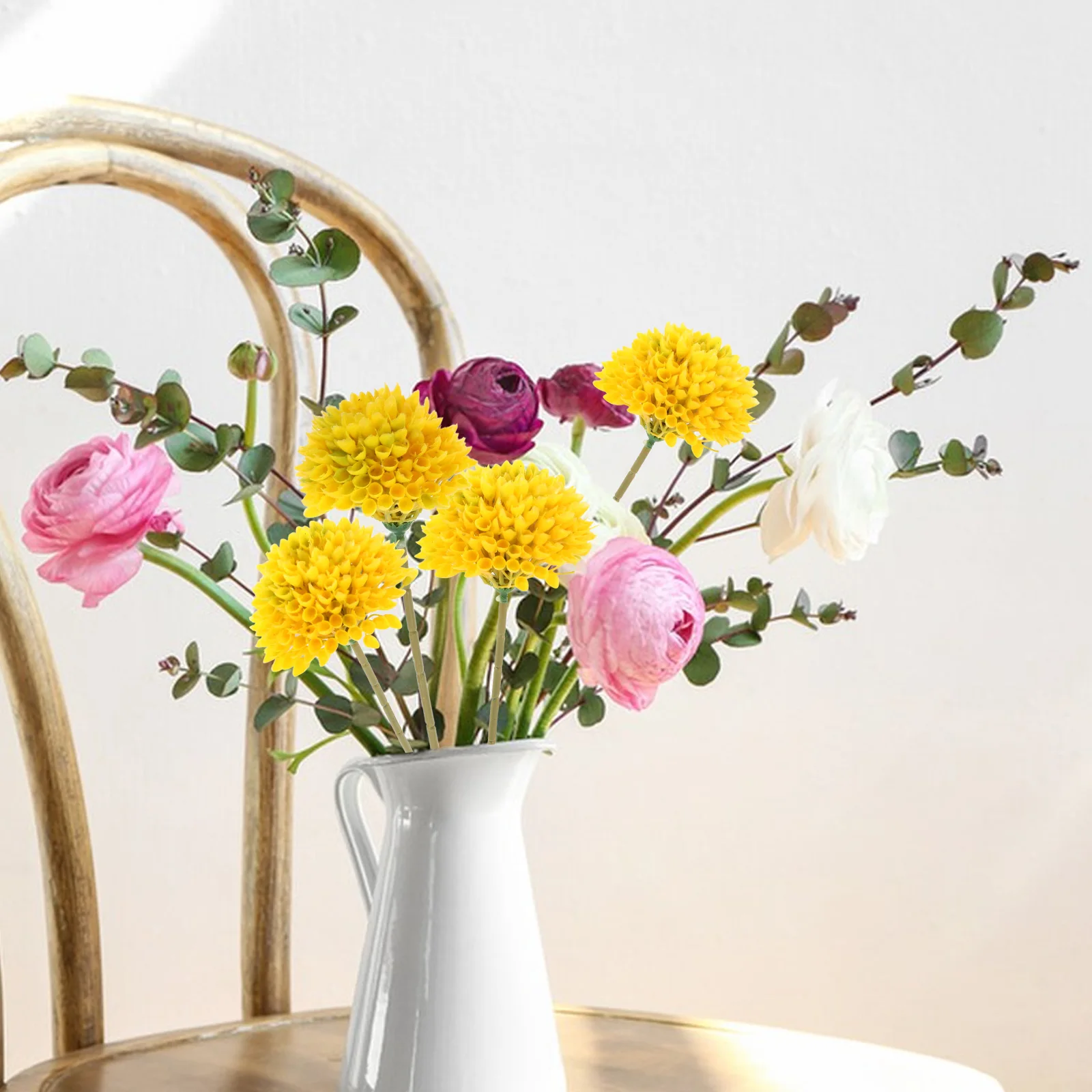 

4pcs Simulated Honeycomb Fruit Artificial D Decor Lifelike Plastic Flowers Home Office Party DIY Materials Yellow