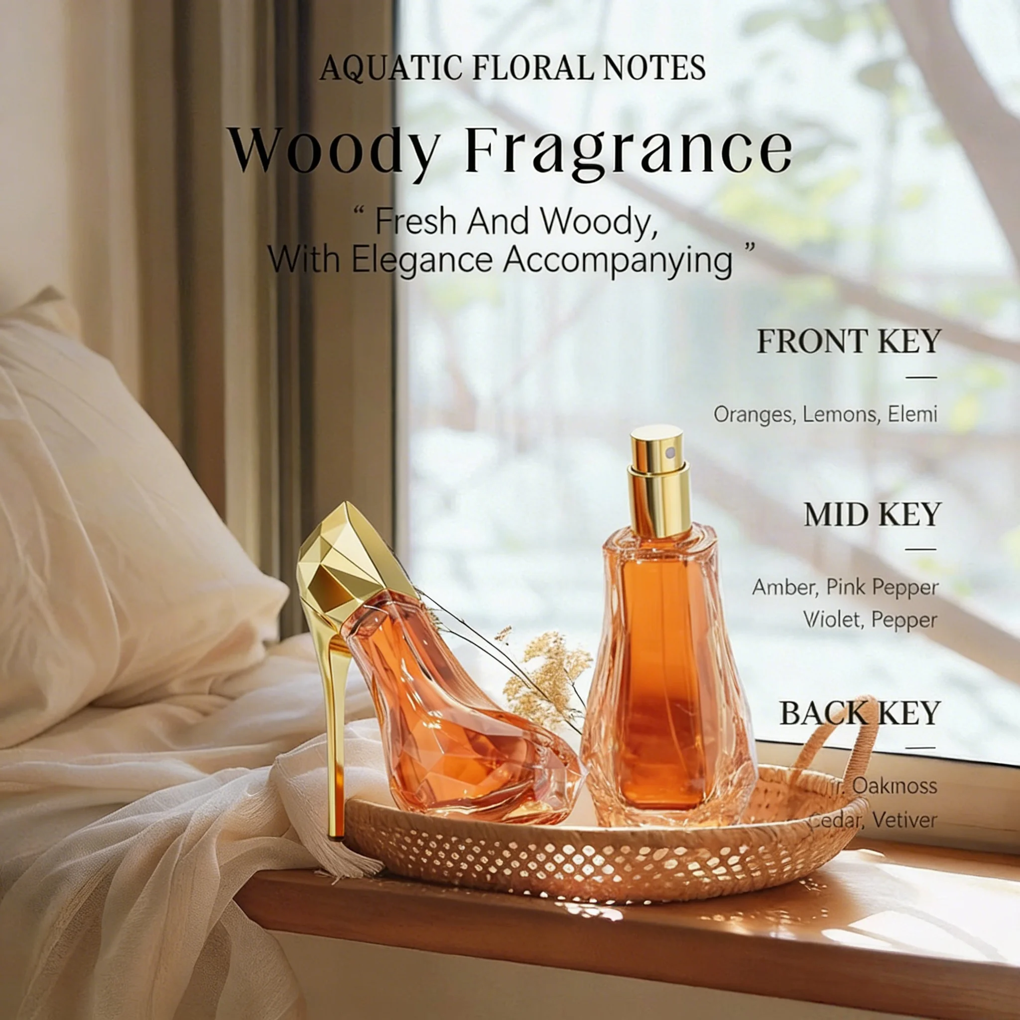 

30ml Citrus Women's High Heel Perfume – Shining Tenderness, Fresh Citrus, Niche Bestseller