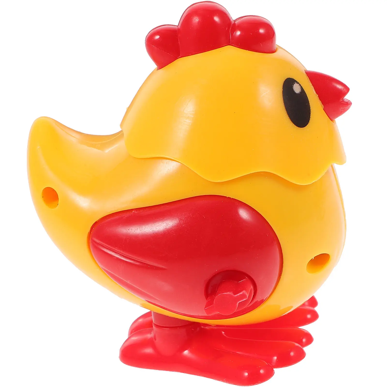 3Pcs Bright Yellow Jumping Chick Wind-Up Clockwork Animal Plastic Kids Play Gift Fun Game Wind-Up Toys Plastic Chick Wind Up Toy