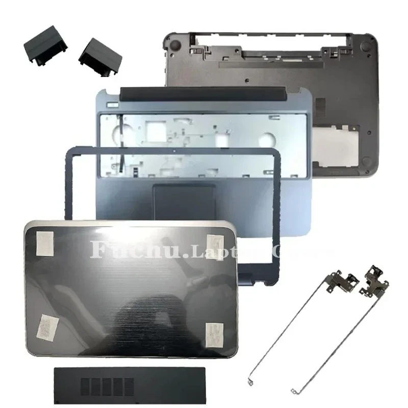 

New For Inspiron 5521 3521 5537 3537 Laptop LCD Rear Cover/Front Frame/Palm Pad/Bottom Cover/hinges Silver Grey