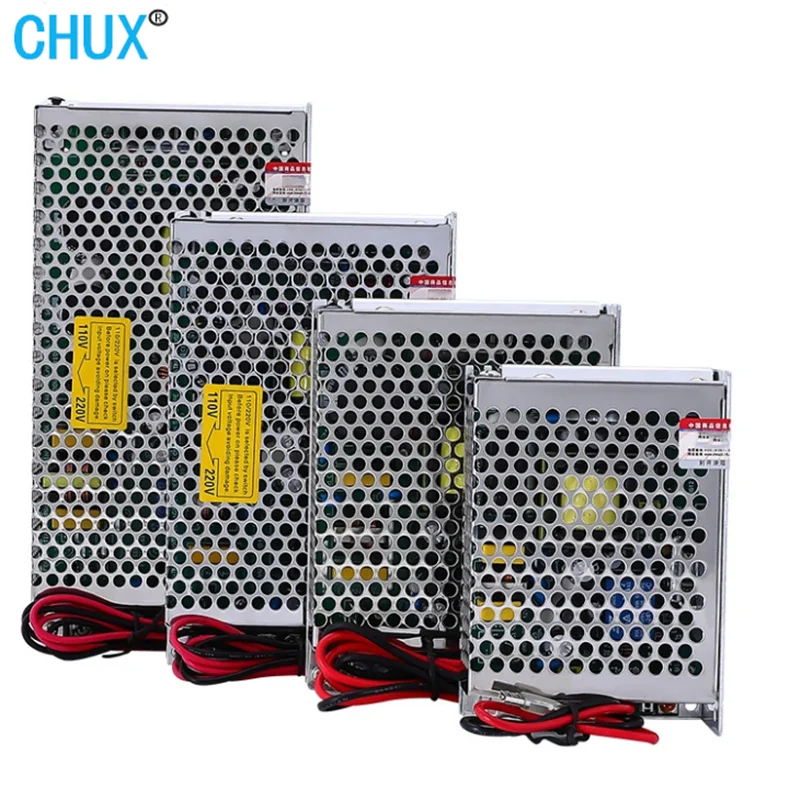 

CHUX UPS Battery Charge Function Switching Power Supply 35W 60W 120W 180W 12V 24V 13.5V DC Output Universal AC LED Supplies