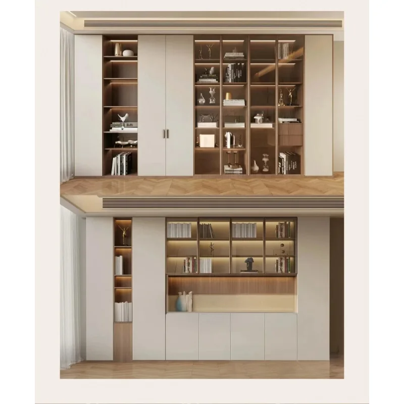 custom.Customizable Modern Design Living Room Display Cabinet Solid Wood Extendable Home Furniture