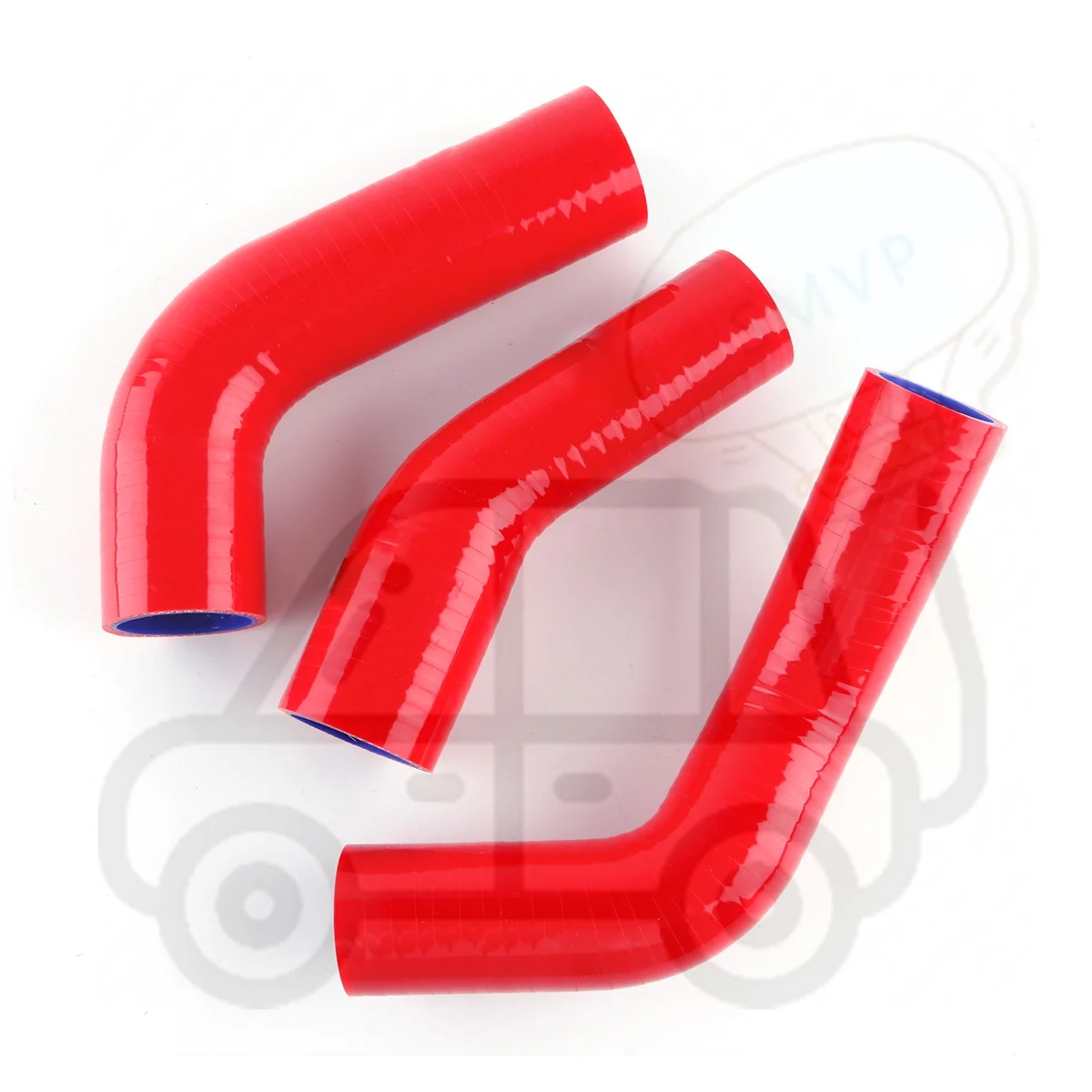 For 1980-1984 Toyota Land Cruiser FJ40 FJ45 4.2 2F 1981 1982 1983 Replacement Auto Parts Silicone Radiator Hoses Tubes Set 3PCS