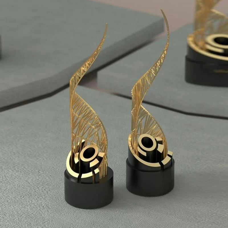 Creative crystal letter industrial wind large size metal sports event trophy enterprise award ceremony