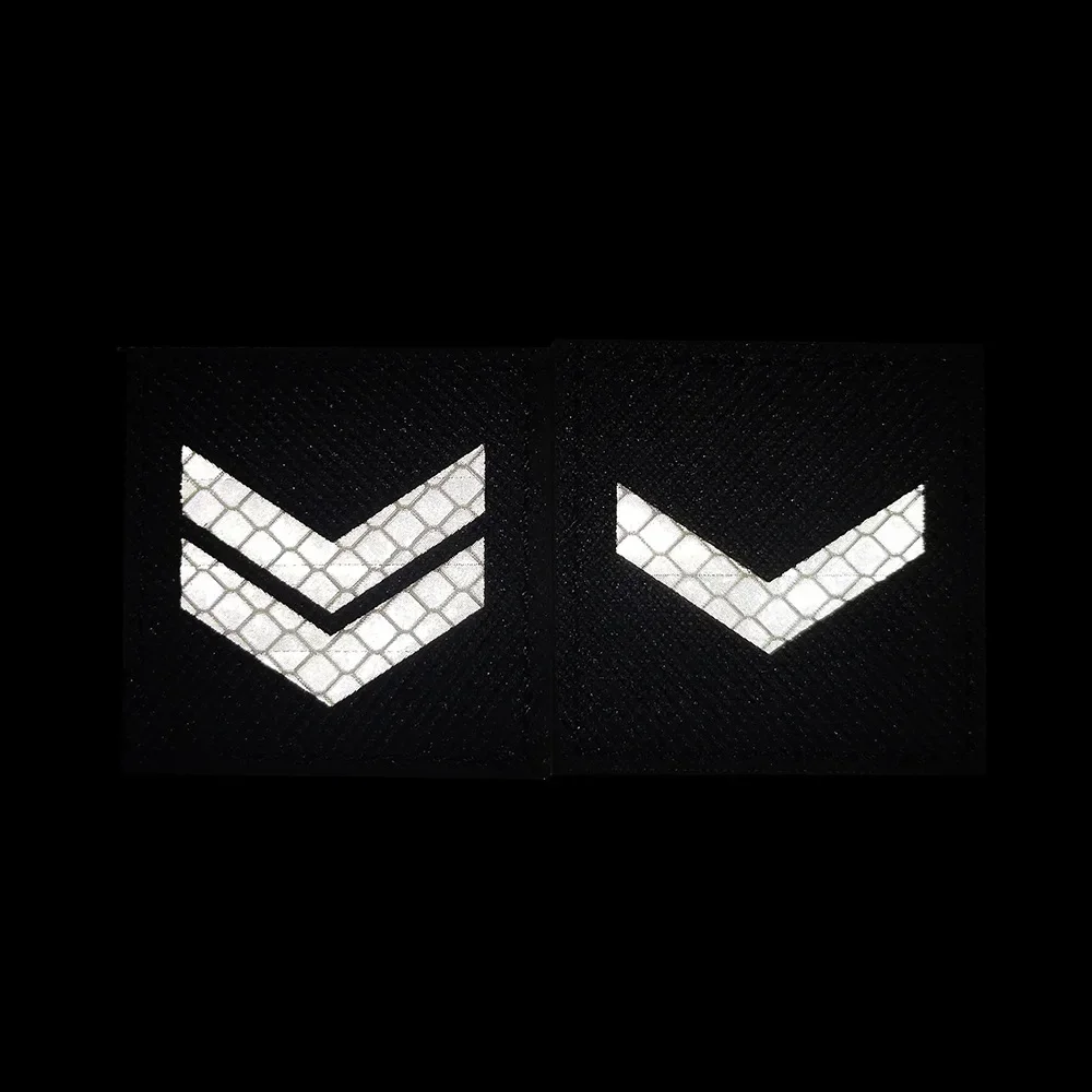 U.S. Force Sergeant Shoulder Military Patch IR Reflective Chevrons Rank Emblem Sewing Tactical Patches for Clothing