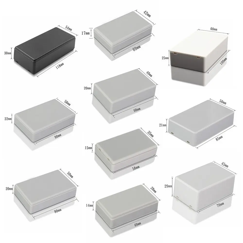 10 サイズ高品質 ABS プラスチック電子プロジェクトボックス計器ケース防水カバープロジェクトエンクロージャボックス