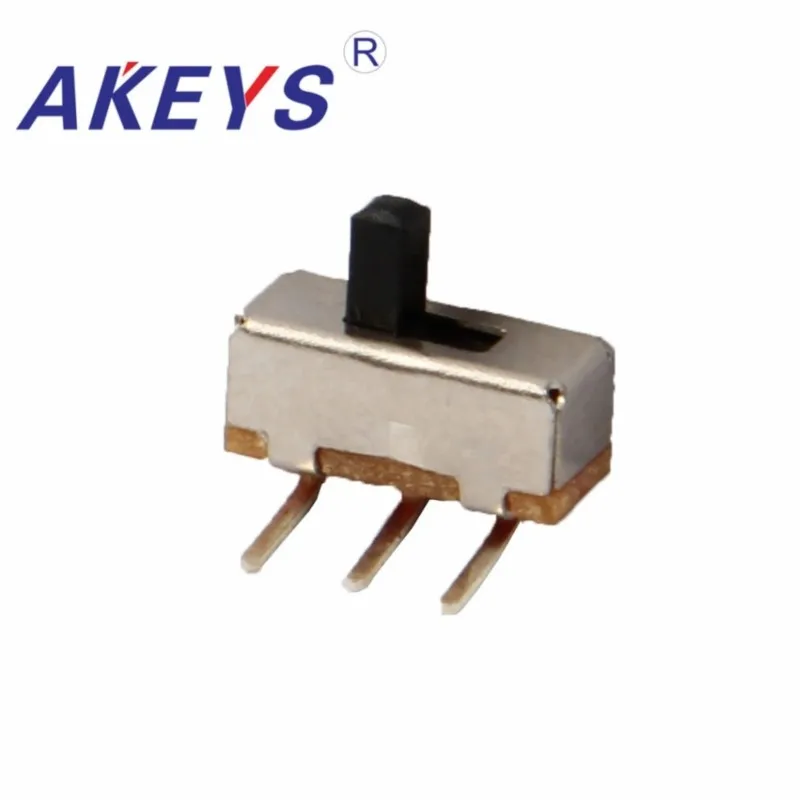 10PCS SS-12D03 1P2T-G4 Single pole double throw slide switch pin spacing 2.54mm DIP 3 pin bend pin for flashlight