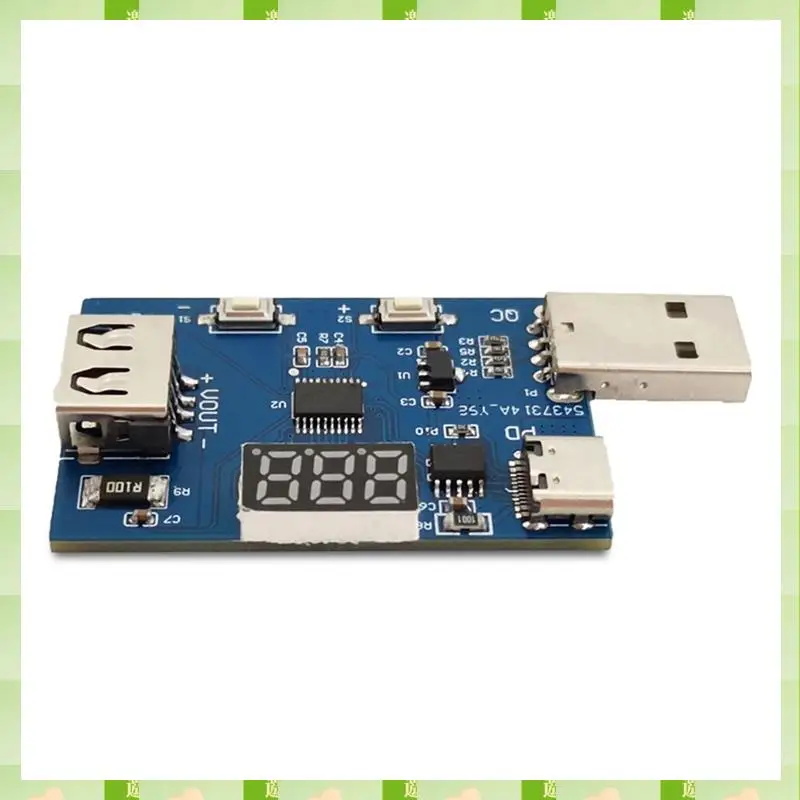 Модуль приманки QC2.0 QC3.0 PD3.0 2025, модуль приманки для печатной платы, 3,6-20 В, регулируемое многофункциональное напряжение, зарядная головка, тестовый модуль старения, QC