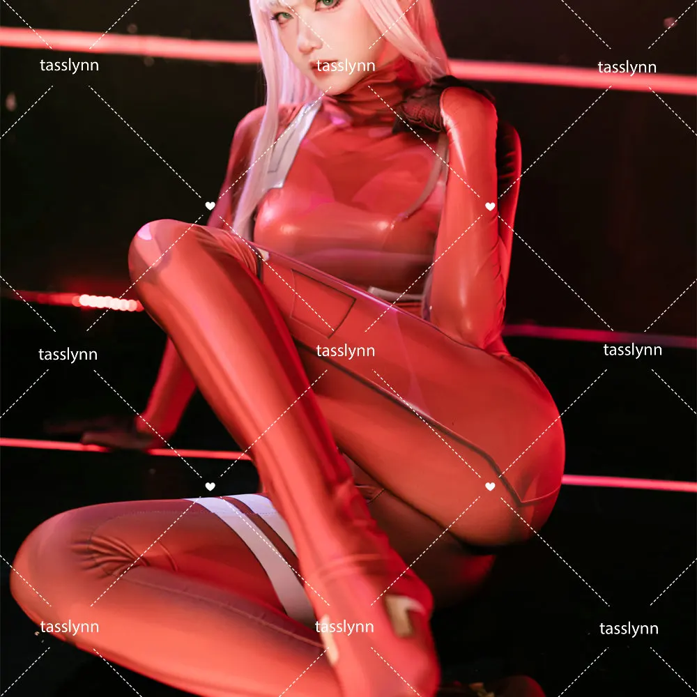 Lieveling In Het Franxx Kostuum Nul Twee Cosplay Halloween Kostuums Voor Vrouwen Sexy Zentai Spandex 02 Bodysuit