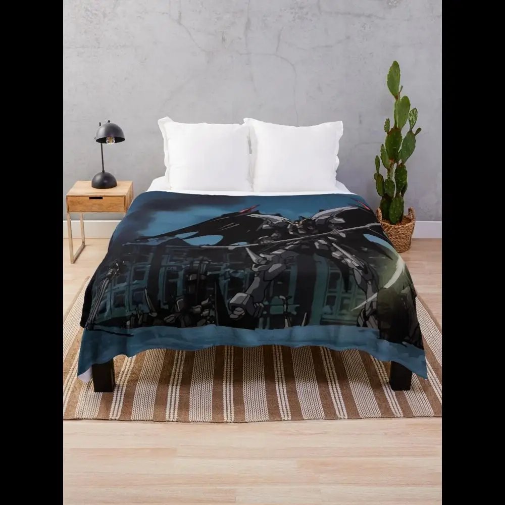 Gundam Deathscythe Hell Custom Throw Blanket for Home Decor and Cozy Comfort
