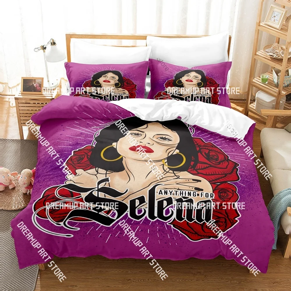 3D Printed Selena Quintanilla Music Icon Bedding Set for Boys Girls Duvet Cover Twin Queen King Full Single Double Sizes