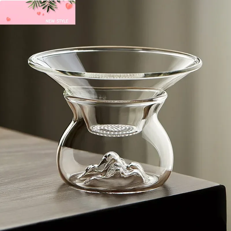 

Прозрачное стеклянное ситечко для чая, чайник, фильтр для чая, сепаратор воды, набор фильтров, аксессуары