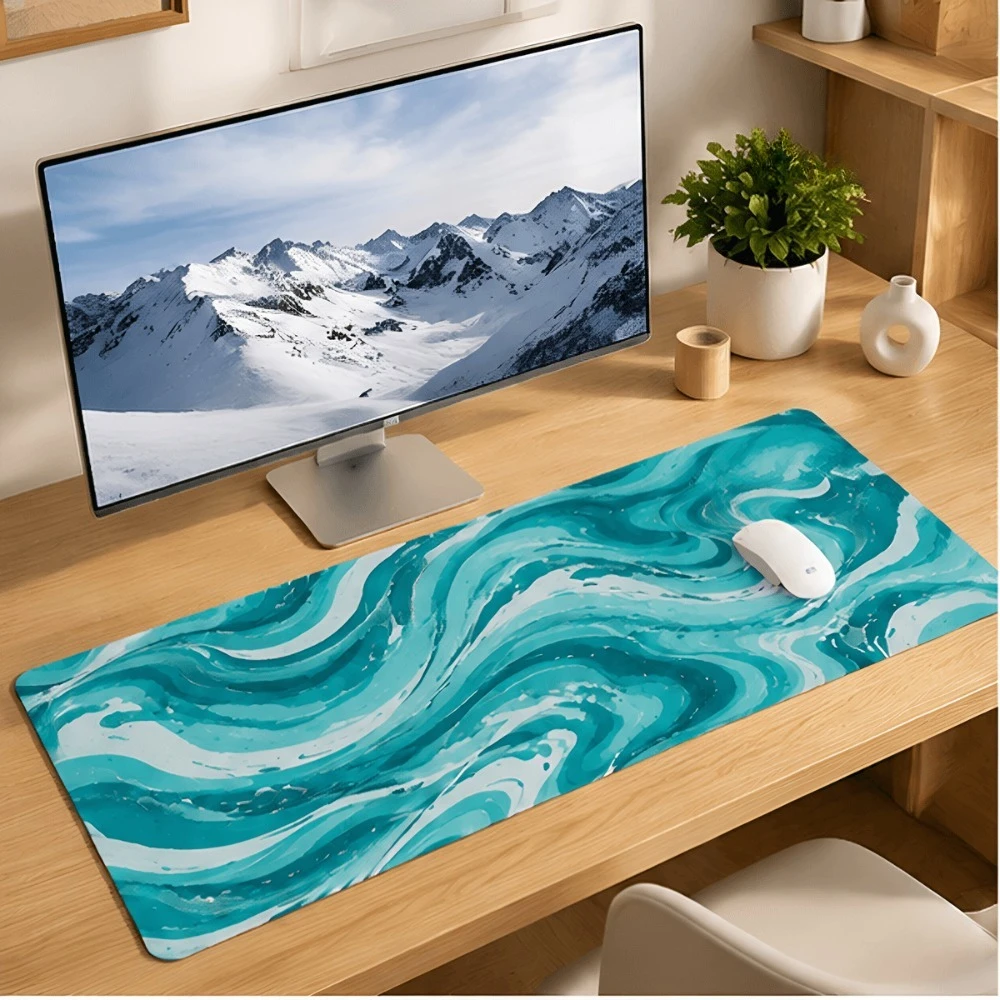 Original dark blue marble print in a simple style, suitable for office and home office desk users, suitable for work