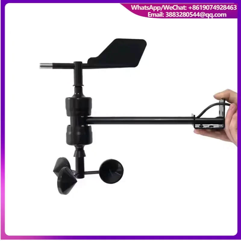 High Sensitivity Customized Outdoor Integrated 4-20ma Rs232 Rs485 Combined Wind Vane Speed And Wind Direction Sensor Anemometer