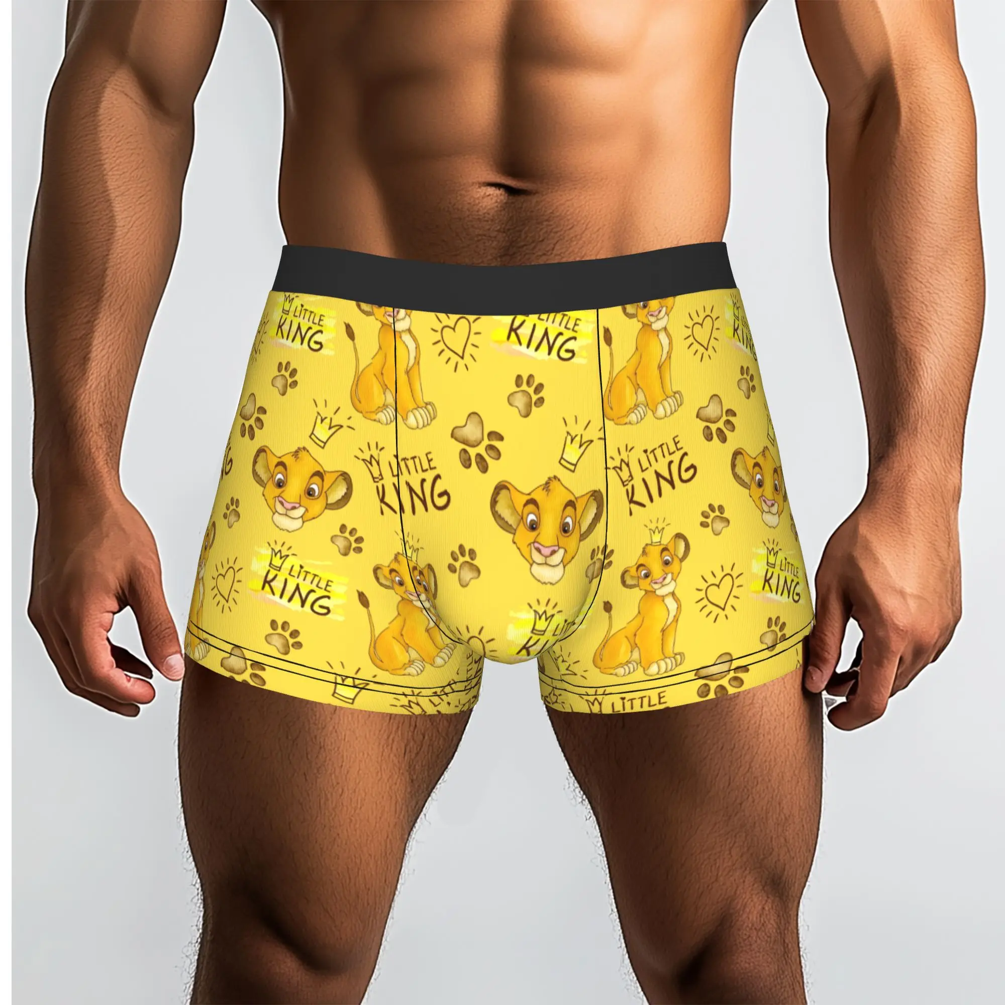 Custom The Lion Cartoon K-Kings Boxers Shorts Mens Anime Briefs Underwear Novelty Underpants
