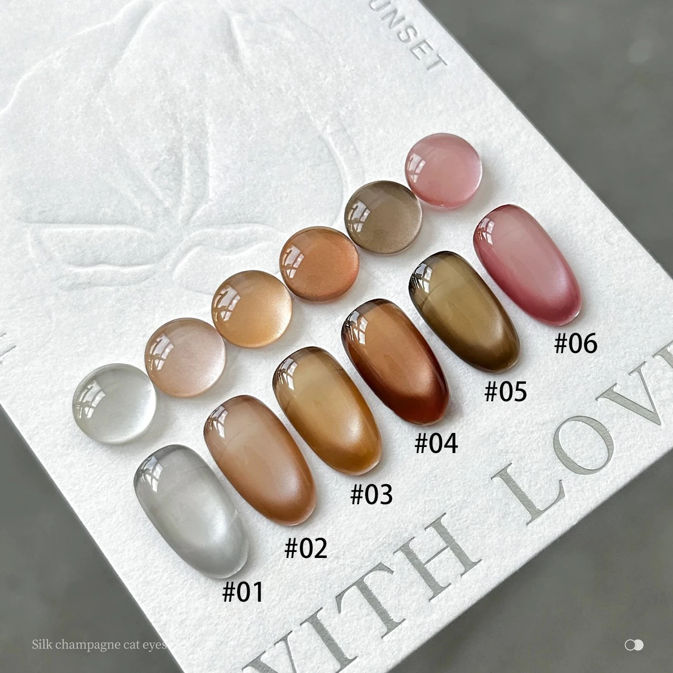 10 มล. 1 ชิ้น 2025 ยาทาเล็บเจลแม่เหล็กสีดำใหม่ แชมเปญแม่เหล็กสีอำพัน แม่เหล็กตาแมว สีน้ำตาล สีชมพู กาวติดเล็บ สีขาว