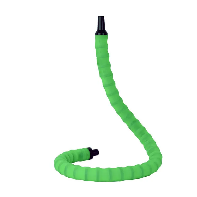 Hands-Free Hookah Hose with Curved Handle - Lazy Smoker Arabic Shisha Accessories, Leakproof Silicone Pipe for Home/KTV/Bars