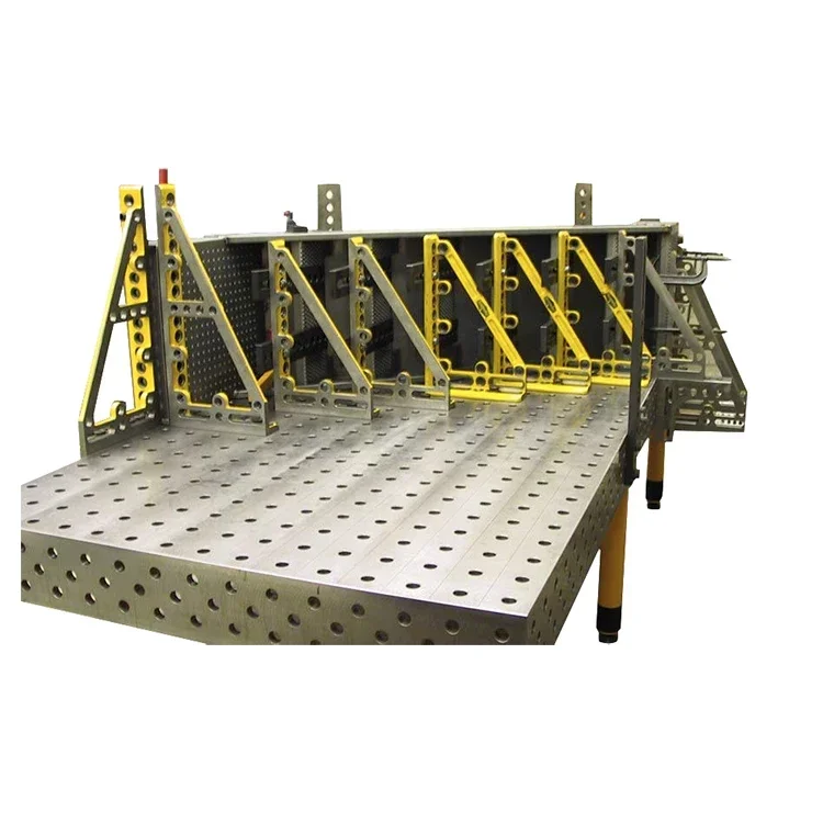 China cast iron 3d welding table with welding jigs