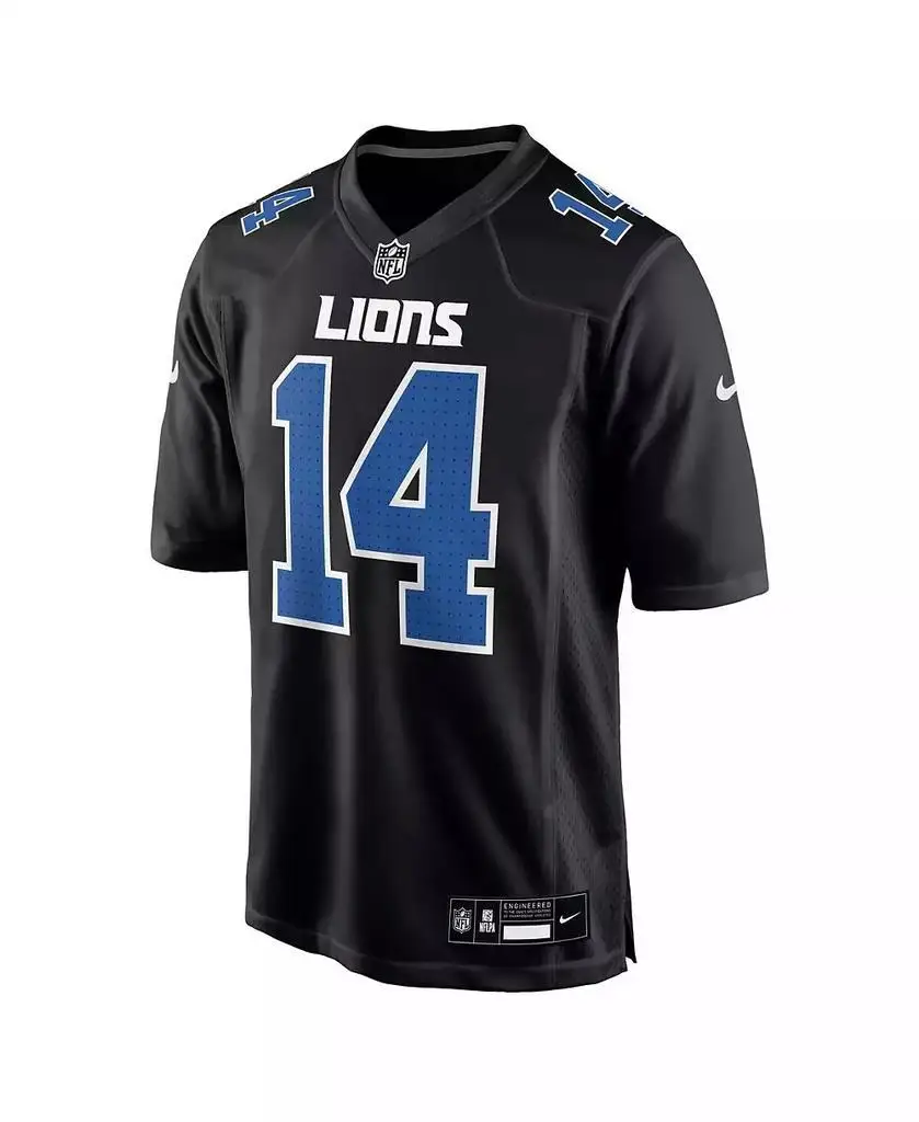 قميص أسود من Nike-Men Amon-Ra ، أسود Detroit ، قميص أزياء الكربون
