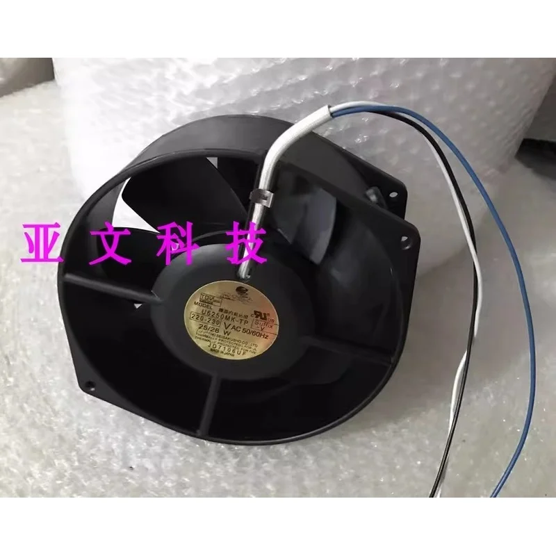 H 1PCS for IKURA U6250MK-TP 220–230V 25/28W 15cm 3-pin All-Metal Fan