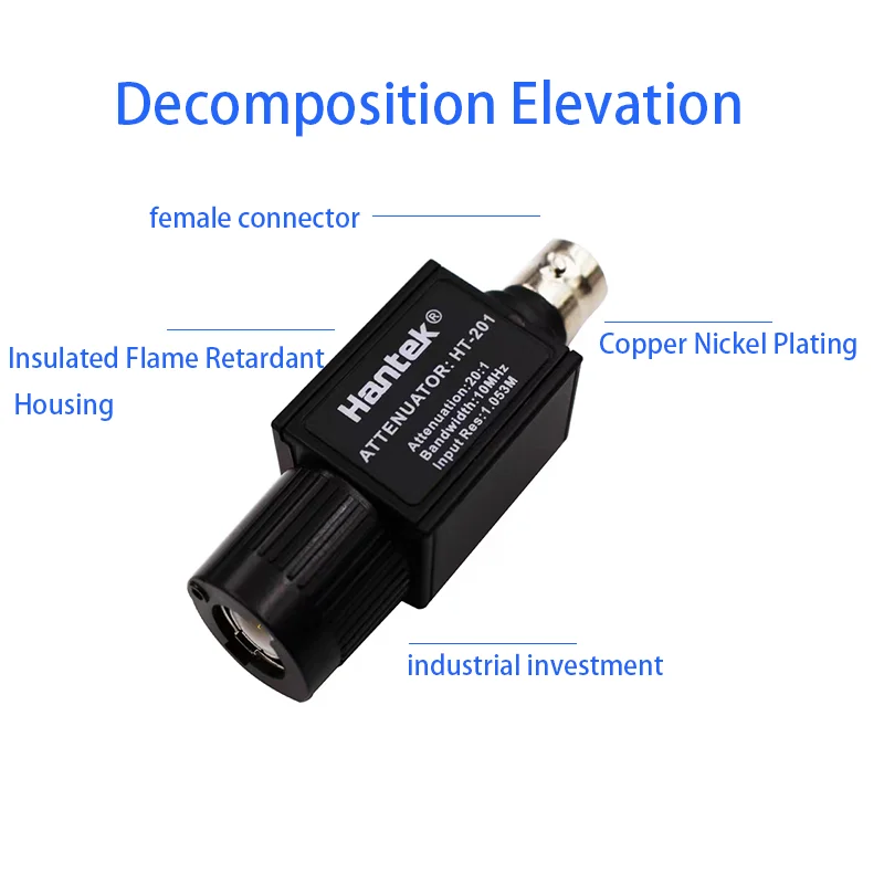 Hantek HT201 20:1 10MHz Oscilloscope Attenuator Passive Attenuator For Automotive Diagnosis, Adapter