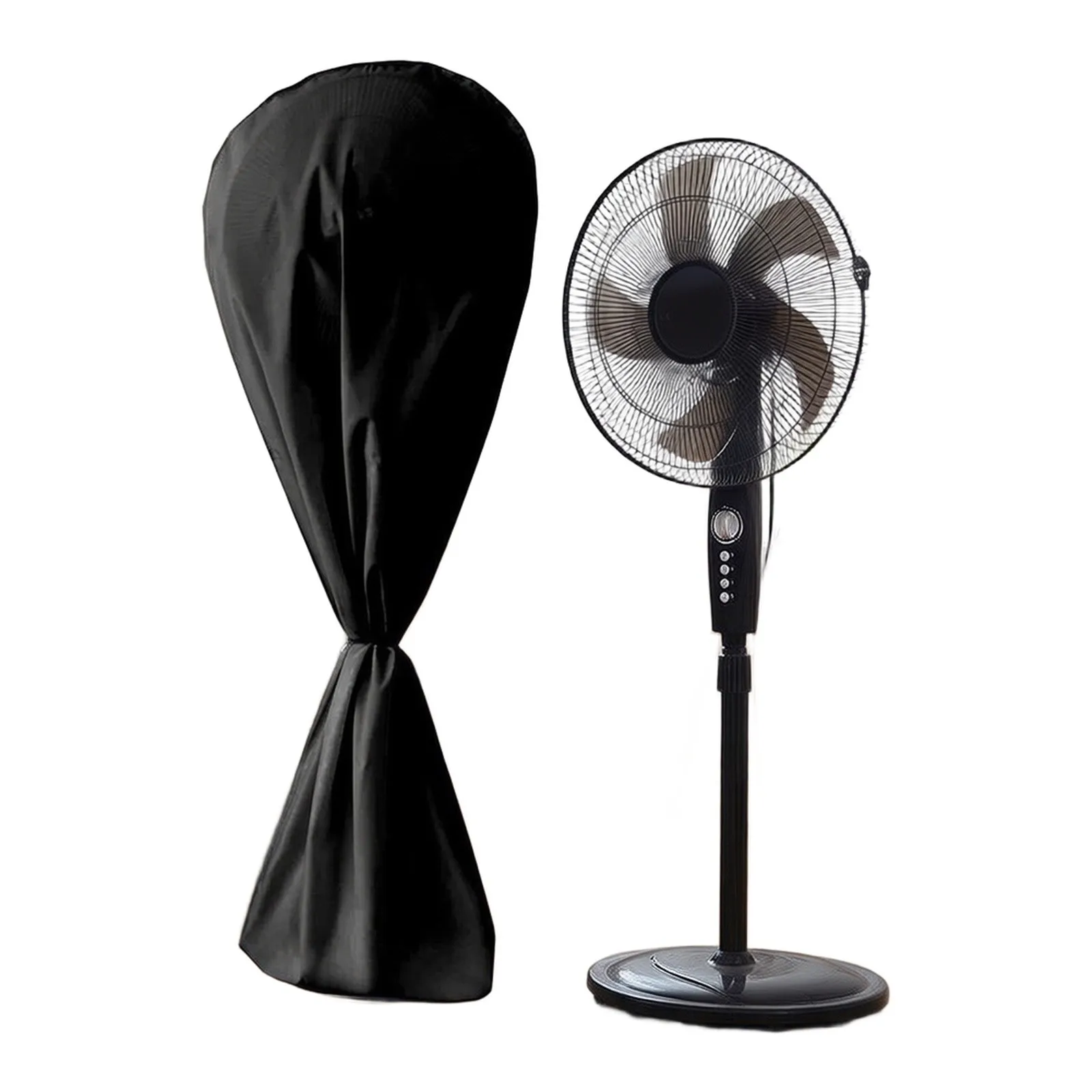 Fan Cover For Storage Dust-proof Fan Cover For Protection 145*75cm Black Color Easy To Use High-quality Materials