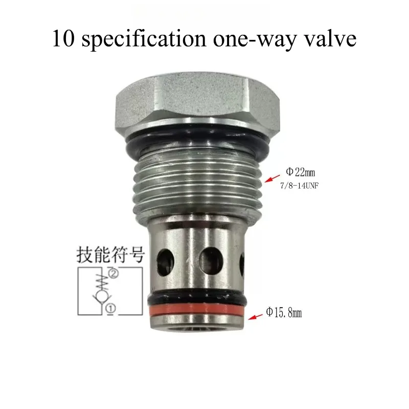 CV08 CV10 CV12 CV16 CV20 Hydraulic Cartridge Check Valve Pressure Retain
