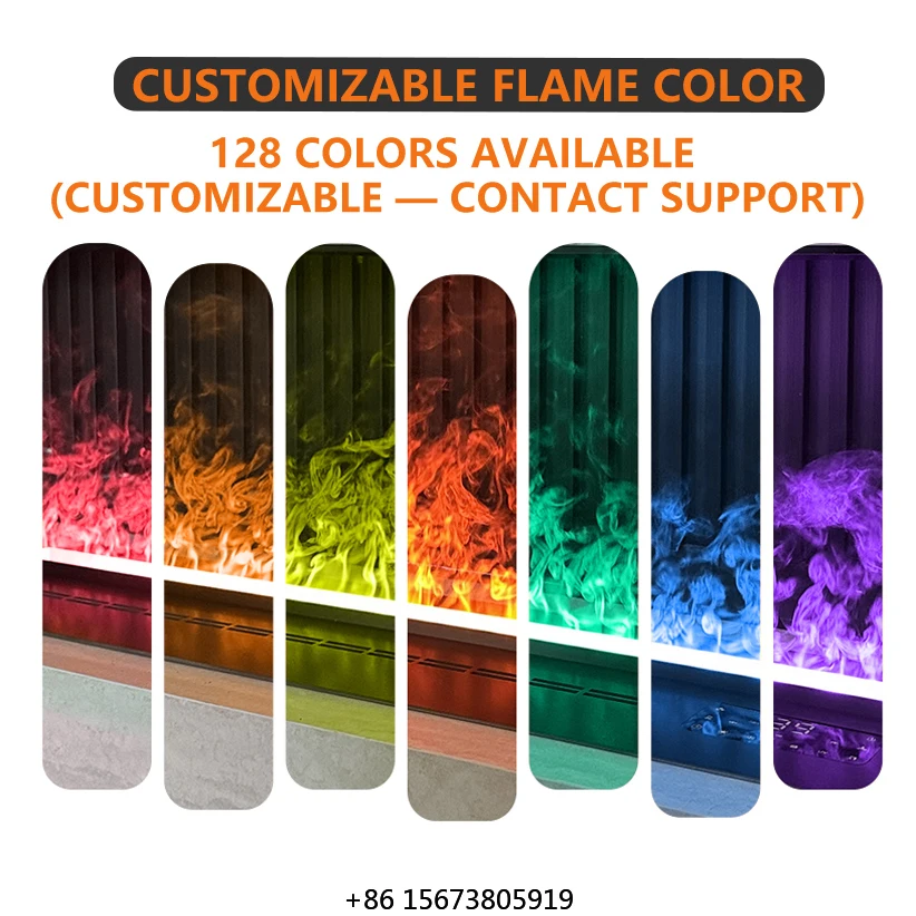 Eco 3D Water Vapor Electric Fireplace Energy Saving, Realistic Mist Flame, App & Remote Control, Indoor Unit