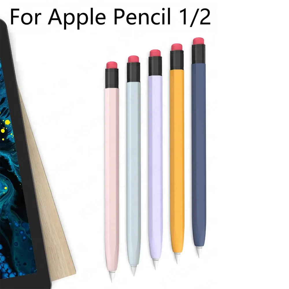 For Apple Pencil 2 1 Gen Stylus Pen Case Soft Silicone Ultra Thin Protective Cover For iPad Pencil 1st 2nd Generation Sleeve