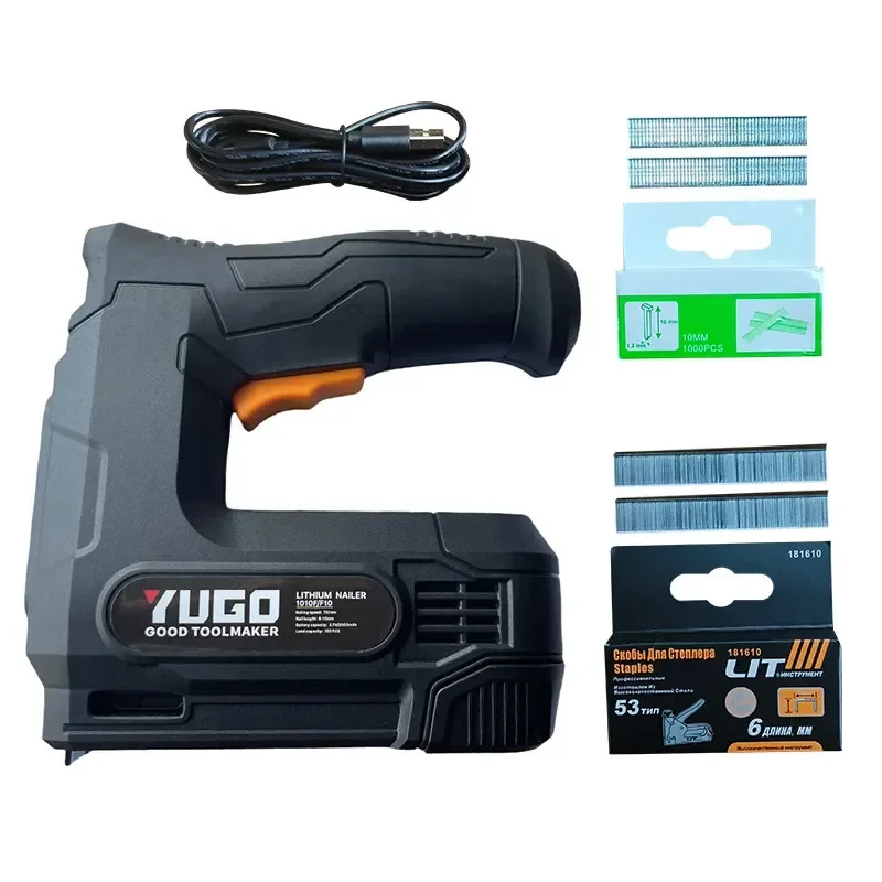 LD-1010F/F10 Lithium Battery Powered Wireless Nail g u n for Metal Work 1 Year Warranty Electric Stapler Brad Nails