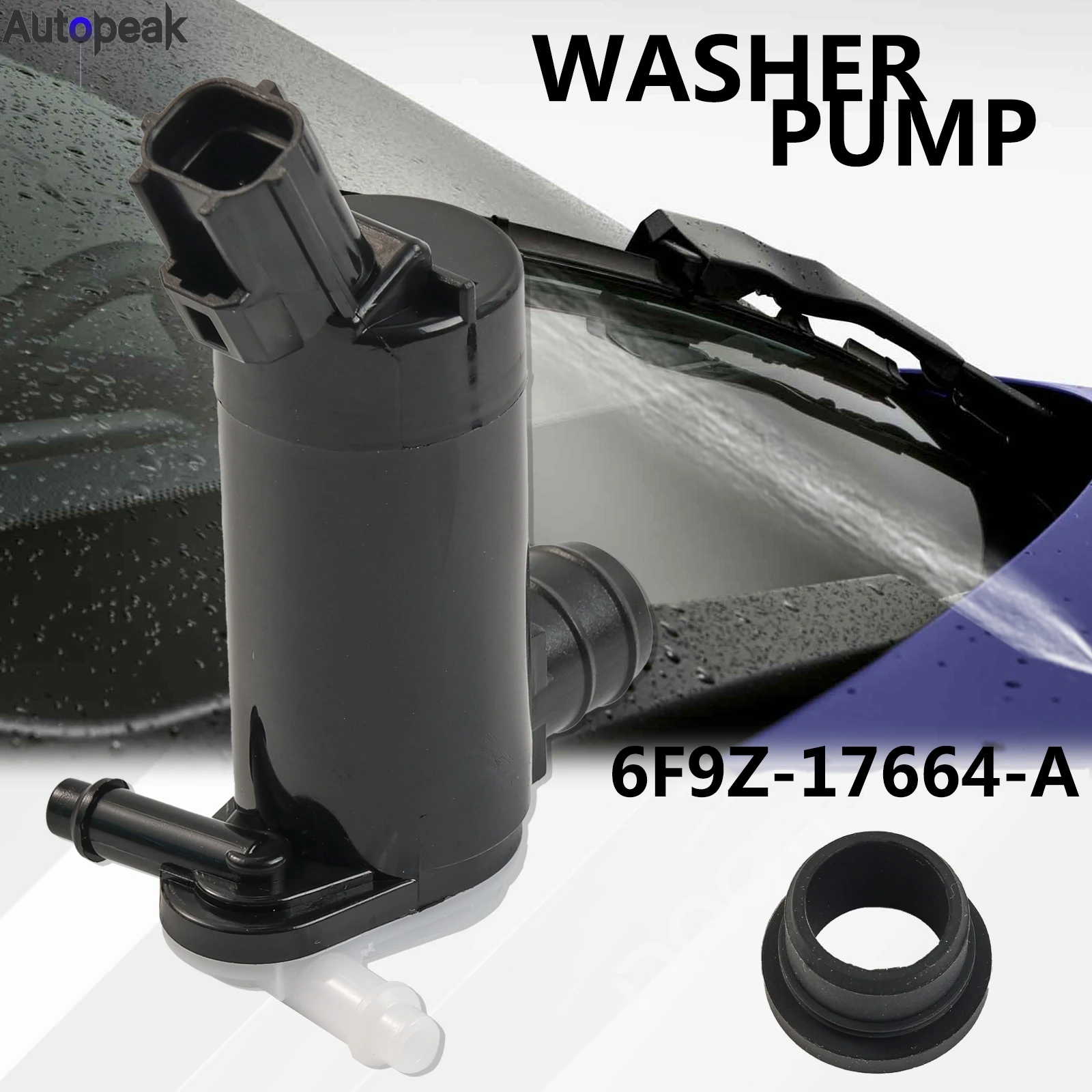 

Car Windshield Washer Pump Wiper Water Jet Motor With Rubber Washer F75Z-17664-BB For Lincoln Aviator Navigator Mercury Montego