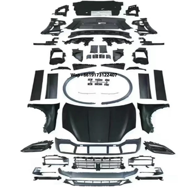 

958.1/958.2 Upgrade to 2025 GT Body KitFront and Rear Bumper Body Kit with Daytime Lights Direct Mount Retrofit/Upgrade Kit