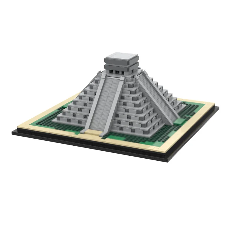 Briques de construction MOC modèle Street View, Temple Architectural ancien, technologie modulaire, cadeaux de vacances pour enfants, jouets à assembler, costume