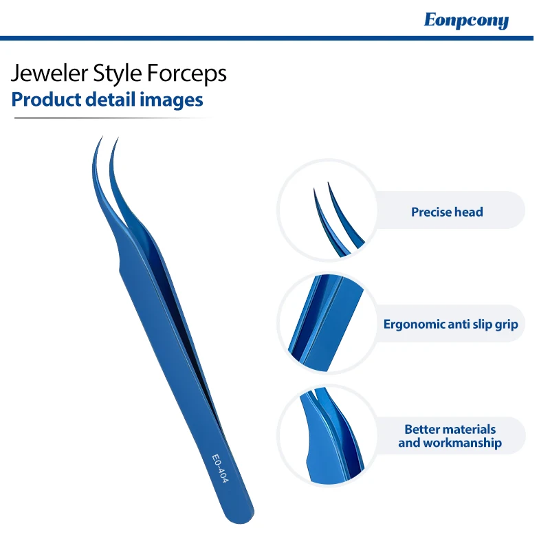 Corrosion Resistant Titanium Alloy Jeweler Style Forceps Fine Tip Precision Forceps for Jewelers Watchmakers DIY Handcraft Tools