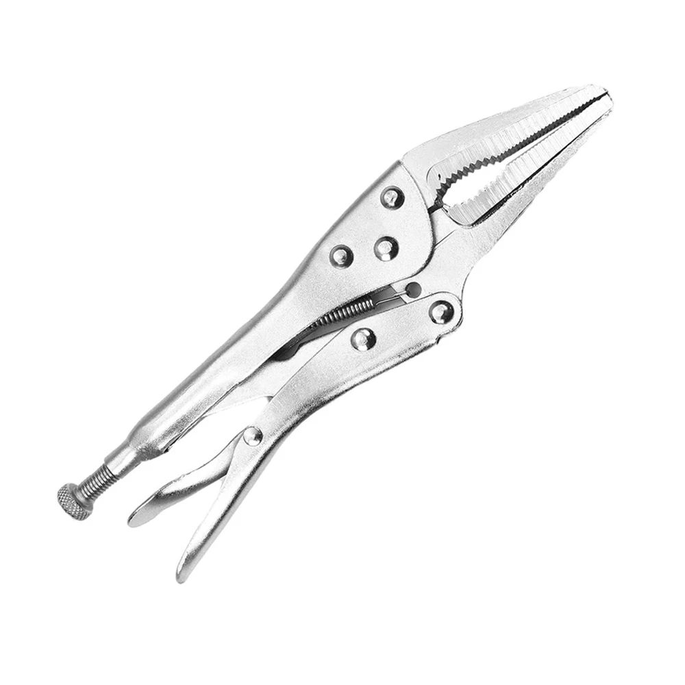 Needle Nose Vice Grips 5 inch Spring-Loaded Anti-Rust One-Handed Operation Sturdy Metal Clamping Tool Nose Pliers