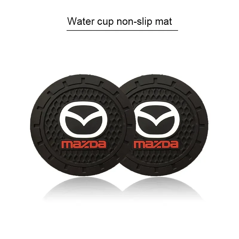 Anti-slip Silicone Car Coaster Interior Accessories For Mazda 2 3 6 Axela Atenza CX-5 CX5 CX-7 CX-9 2014 2015 2016 Car Styling