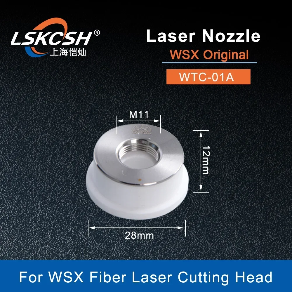 Wsx suporte de bico cerâmico original d28 m11 fibra laser cerâmica para laser de fibra wsx WTC-01A cerâmica laser original