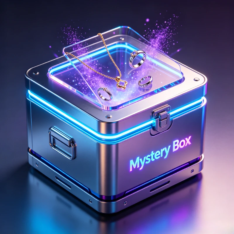 Mixed 1 10 30 50 Piece Cali Street Vibe Jewelry Box Set Cool Matte Finish Surprise Pack Earrings Chain Necklaces Link Bracelets