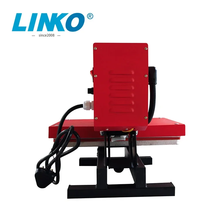 LINKO 44'' heat press+feed table roller heat transfer machine  use with sublimation printer for prints color-fixing