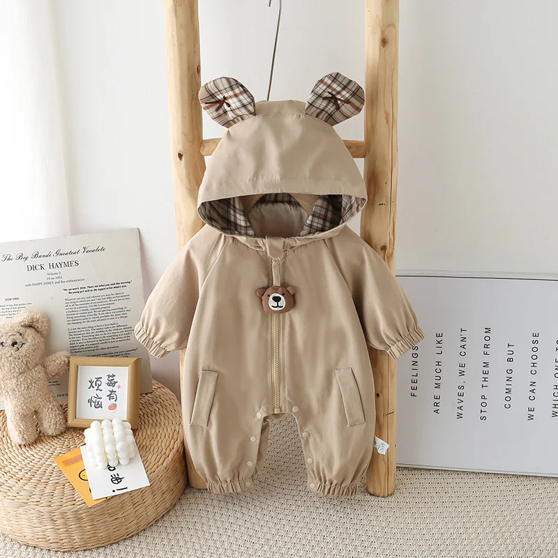 

Spring Baby Romper - Cute Newborn Outfit, Unisex Casual Jumpsuit for 0-12M, Soft & Comfortable